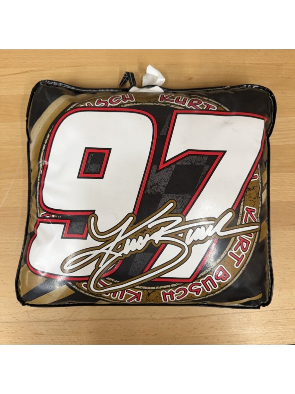 Kurt Busch #97 Sharpie Racing Unisex Seat Cushion Black Vinyl
